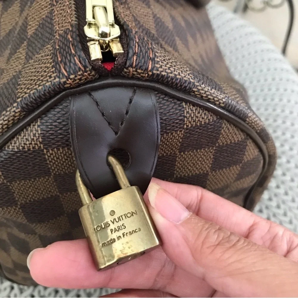 💯Authentic Louis Vuitton Speedy 35 Damier Ebene - Picture 5 of 8